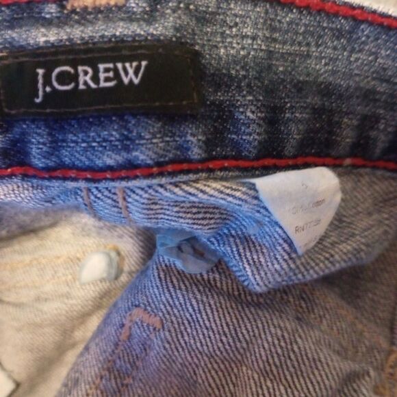 J Crew mid rise boot cut jeans with flap button back pockets - Picture 10 of 11
